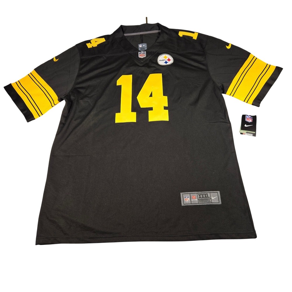 Nike NFL Pittsburgh Steelers George Pickens 14 Jersey Black Mens XXXL New